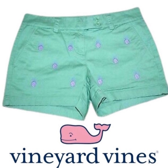 Vineyard Vines Pants - Vineyard Vines Embroidered Pineapple Shorts Size 0 PRICE FIRM